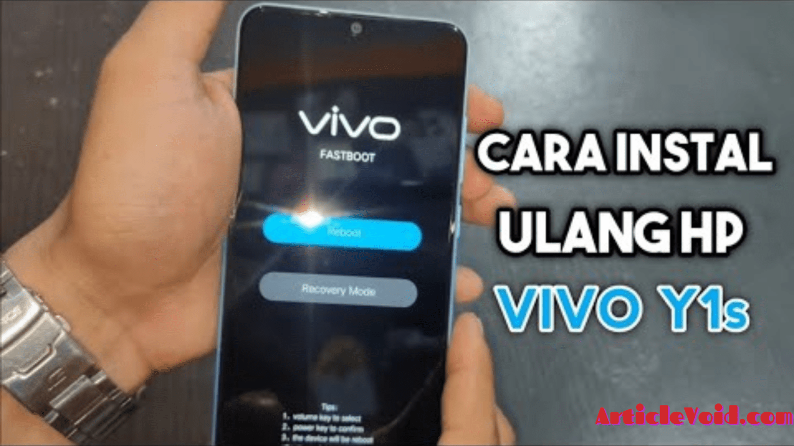 cara mereset hp vivo y12