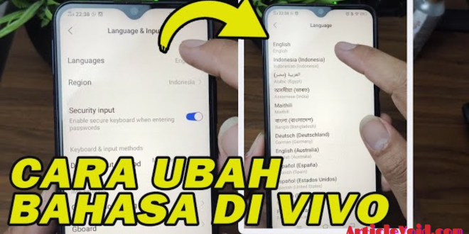 Cara Mengubah Bahasa Di Hp Vivo