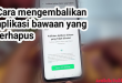 cara mengembalikan aplikasi yang terhapus di HP Oppo