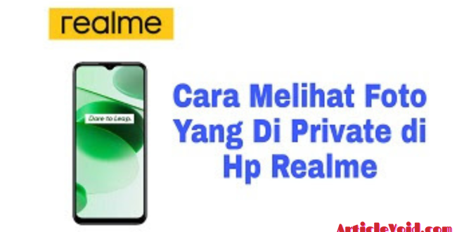 Cara Melihat Foto yang Di Private di HP Realme