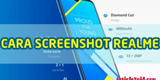 Cara Screenshot Realme C2